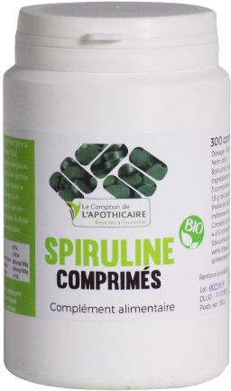 Le Comptoir de l'Apothicaire Spiruline Bio 300 comprimés