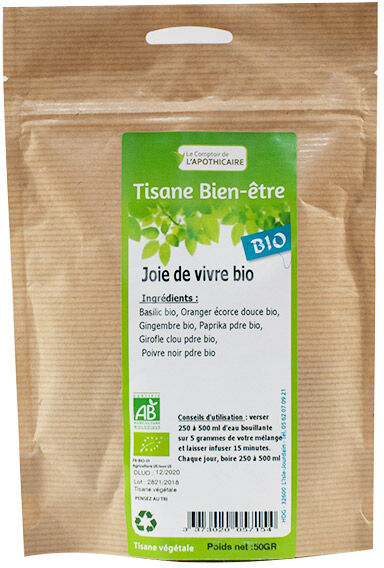 Le Comptoir de l'Apothicaire Comptoir de l'Apothicaire Tisane Joie de Vivre Bio 50g