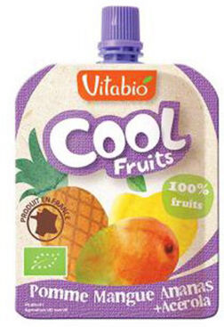 Vitabio Cool Fruits Pomme Mangue Ananas + Acérola 90g