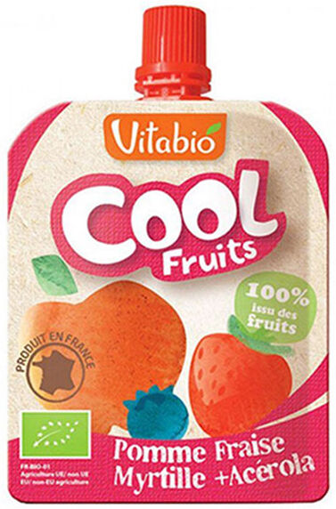 Vitabio Cool Fruits Pomme Fraise Myrtille + Acérola 90g