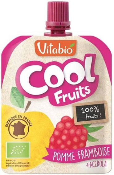 Vitabio Cool Fruits Pomme Framboise + Acérola 90g