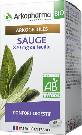 Arkopharma Arkogélules Sauge Bio 45 gélules