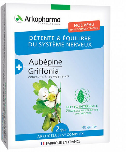 Arkopharma Arkogélules Complex Détente et Equilibre du Système Nerveux 40 gélules