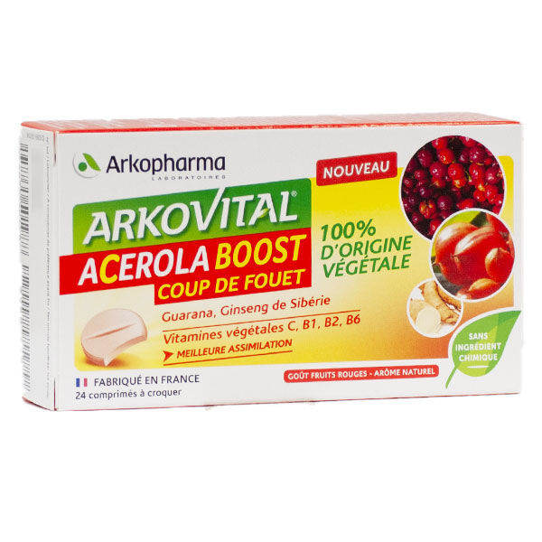 Arkopharma Arkovital Acérola Boost 24 comprimés à croquer