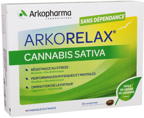 Arkopharma Arkorelax Cannabis Sativa 30 comprimés