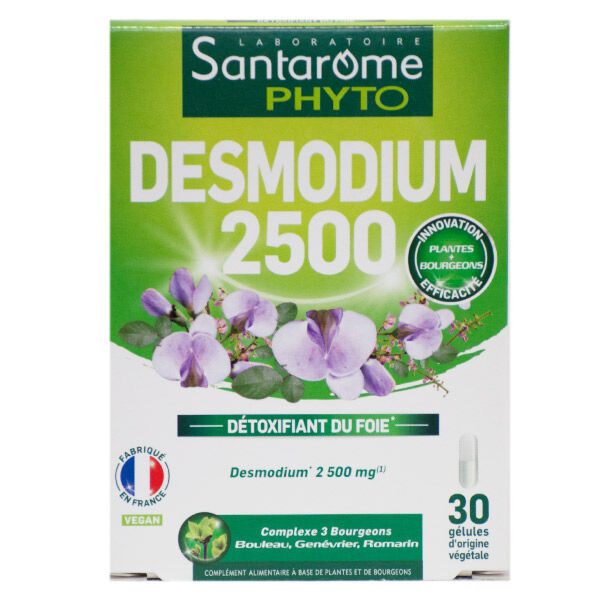 Santarome Bio Desmodium Détoxifiant du Foie 2500 30 gélules
