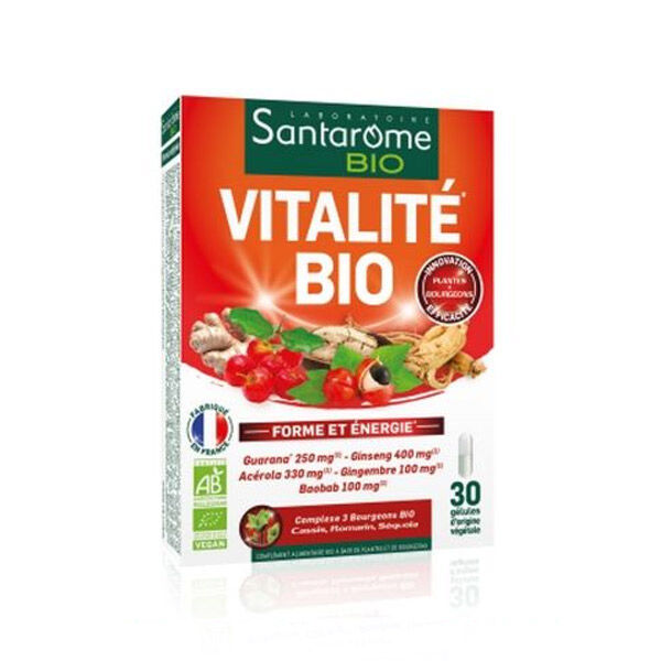 Santarome Bio Vitalité Forme et Energie 30 gélules