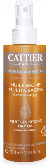 Cattier Huile Sèche Multi-Usages Camélia-Argan 100ml