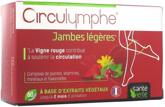 Santé Verte Circulymphe 60 comprimés