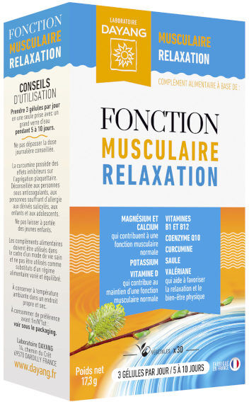 Dayang Fonction Musculaire Relaxation 30 gélules