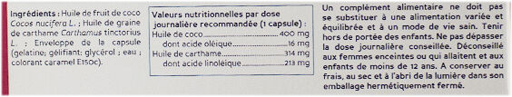 Biocyte Huile de Coco Peaux Sèches 30 capsules