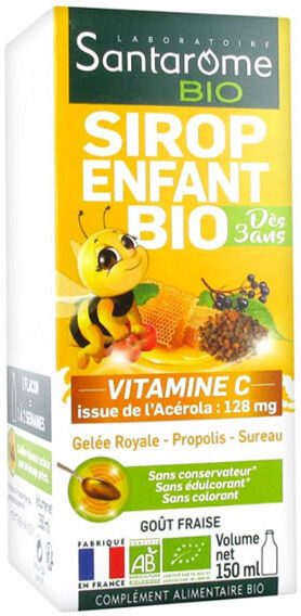 Santarome Bio Sirop Fortifiant Enfants 150ml