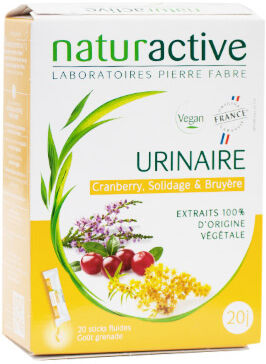 Naturactive Urinaire Stick Fluide Goût Grenade 20 sticks