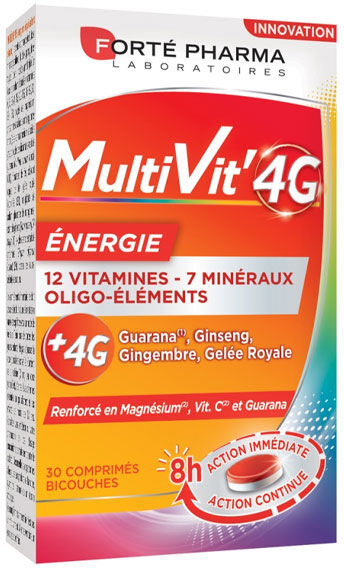 Forté Pharma Multivit' 4G Energie 30 comprimés