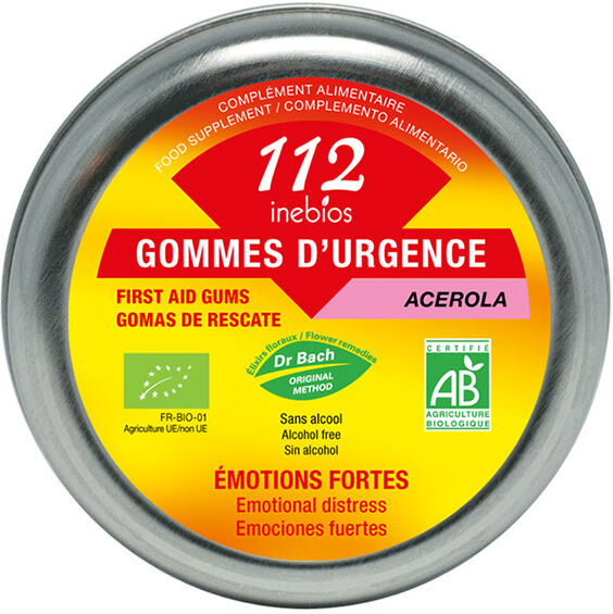 Inebios 112 Bonbons d'Urgence Acérola Bio 90g