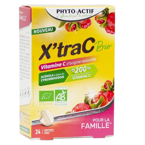 Phyto-Actif Phytoactif X'traC Bio Vitamine C 24 comprimés