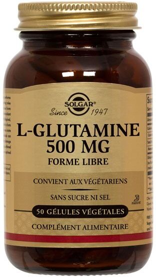 Solgar L-Glutamine 500mg 50 gélules végétales