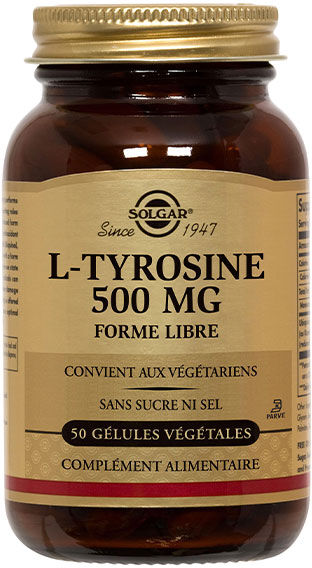 Solgar L-Tyrosine 500mg 50 gélules végétales