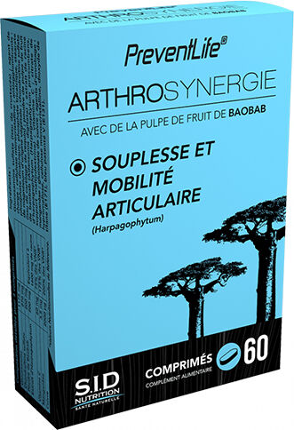 SID Nutrition Prevent Life Arthrosynergie 60 comprimés