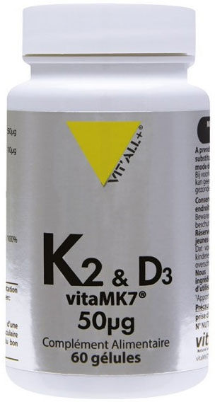 Vit'all+ K2 & D3 VitaMK7® 60 gélules végétales