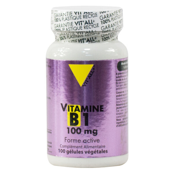 Vit'all+ Vitamine B1 100mg 100 gélules végétales