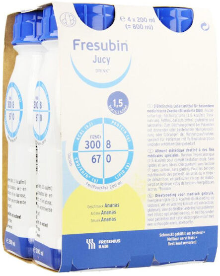 Fresenius Fresubin Drink Ananas Aliment Liquide 4 x 200ml