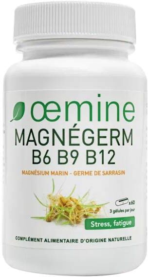 Oemine Magnégerm B6 B9 B12 Magnésium Marin - Germes de Sarrasin 60 gélules