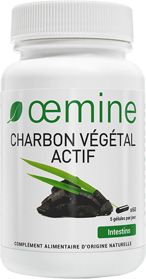 Oemine Charbon Végétal Actif 60 gélules