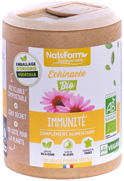 Nat & Form Écoresponsable Echinacée Bio 200 gélules