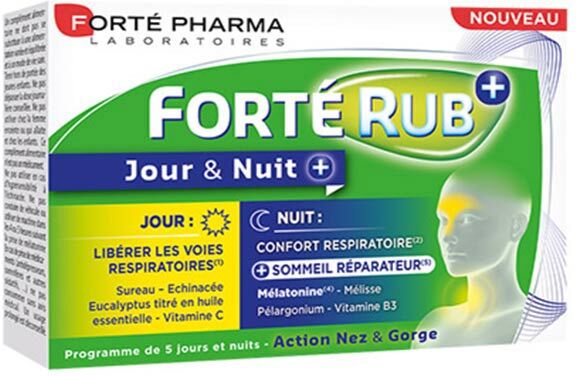 Forté Pharma Forte Rub+ Jour et Nuit 15 comprimés