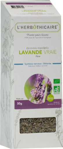 L' Herbothicaire L'Herbôthicaire Tisane Lavande Vraie Bio 50g