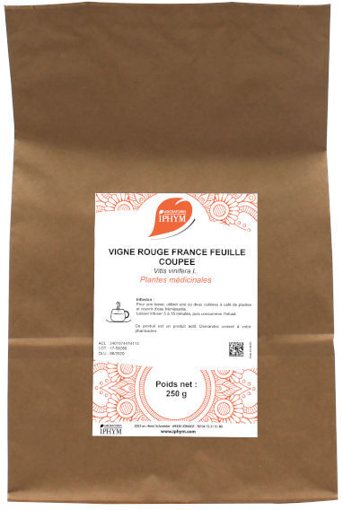 Iphym Vrac Vigne Rouge France Feuille Coupée 250g