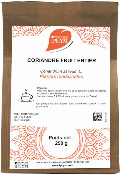 Iphym Vrac Coriandre Fruit Entier 250g