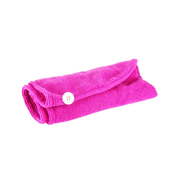 Lysse Capillaire Serviette Microfibre Cheveux Rose