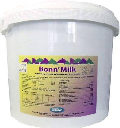 Sennecq Bonne Bonn'milk aliment complementaire d'allaitement destine au poulain poudre seau de 10kg