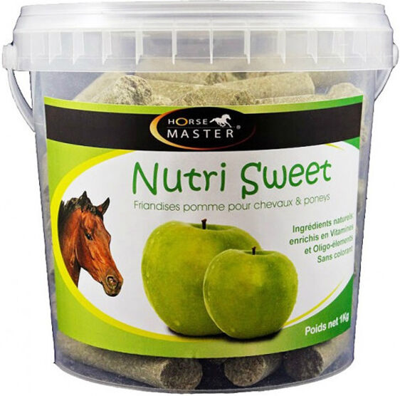 Pommier Nutrition Horse Master Nutri Sweet Saveur Pomme Friandise Cheval en seau de 1kg