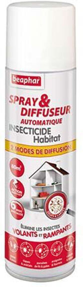 Beaphar Spray et Diffuseur Automatique Insecticide Habitat 250ml