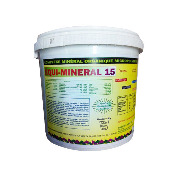 Sennecq Bonne equi mineral 15 complement alimentaire polyvitamine cheval granules seau de 25kg