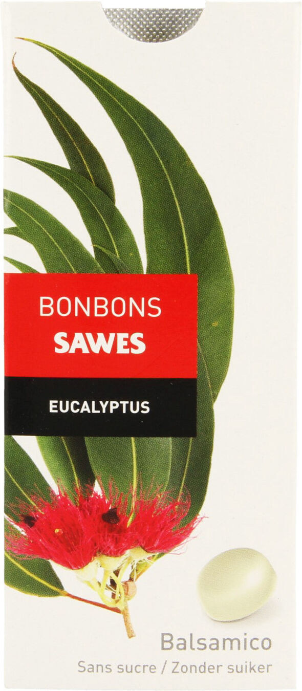 Sawes Bonbon Eucalyptus Sans Sucre 10 Pièces