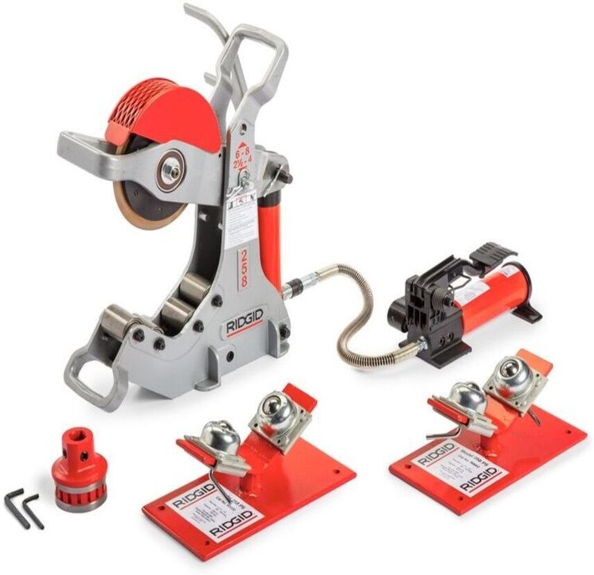 Ridgid 17871 Modèle 258 Coupe-tube électrique avec entraînement 700 2.1./2"-8" 65-200 mm