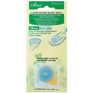 Recharges de lames rotatives Clover - 28mm - 5 pièces Recharges de lames rotatives Clover - 28mm - 5 pièces