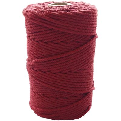 Pelote corde macramé coton bordeaux 200g 2,2mmx70m - Artemio - Mondial Tissus Pelote corde macramé coton bordeaux 200g 2,2mmx70m - Artemio - Mondial Tissus