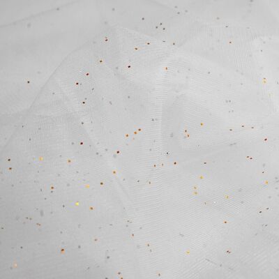 Résille à strass écru or - Mondial Tissus Résille à strass écru or - Mondial Tissus