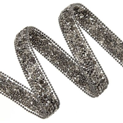 Mondial Tissus - MT 15mm - Noir - Paillettes - Sequin Ribbon Mondial Tissus - MT 15mm - Noir - Paillettes - Sequin Ribbon