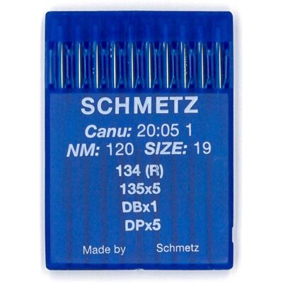 Aiguilles industrielles 134r/135x5 x100 NM120 Schmetz - Mondial Tissus Aiguilles industrielles 134r/135x5 x100 NM120 Schmetz - Mondial Tissus
