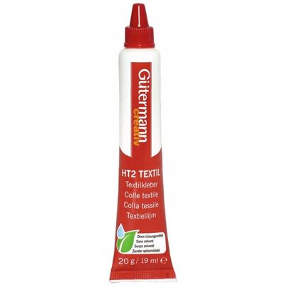 Colle tissu transparente Gütermann - HT2 - 30g - Professionnel Colle tissu transparente Gütermann - HT2 - 30g - Professionnel