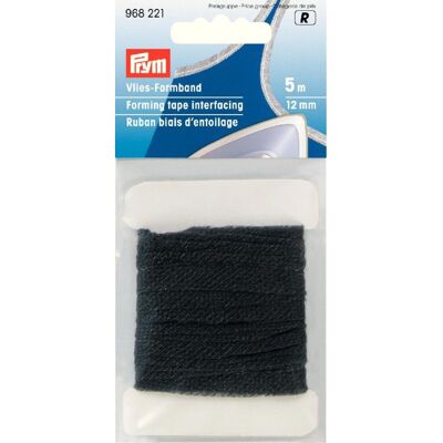 Ruban biais d'entoilage, 12mm gris - Prym - Mondial Tissus Ruban biais d'entoilage, 12mm gris - Prym - Mondial Tissus