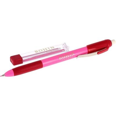 Crayon craie et porte mine rose - Bohin - Bohin - Mondial Tissus Crayon craie et porte mine rose - Bohin - Bohin - Mondial Tissus
