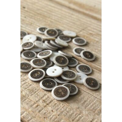 Eglantine et Zoé Duo bronze 12 mm - bouton Eglantine et Zoé Duo bronze 12 mm - bouton