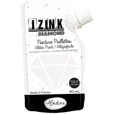 Aladine Peinture à paillettes nacrée blanche - Peinture brillante Aladine Peinture à paillettes nacrée blanche - Peinture brillante